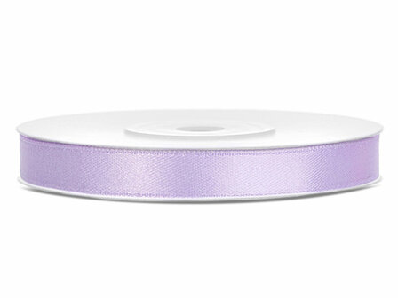 Satijn lint 6 mm lavendel