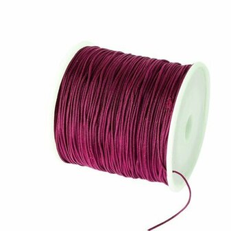 Nylonkoord 1 mm aubergine