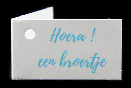 Kaartjes hoera een broertje