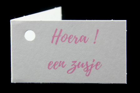 Kaartjes hoera een zusje