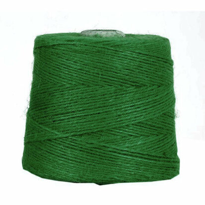 Jute touw groen 3 mm dik 10 meter