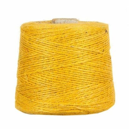 Jute touw geel 3 mm dik 10 meter