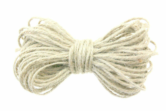 Jute touw creme 2 mm dikte 10 meter