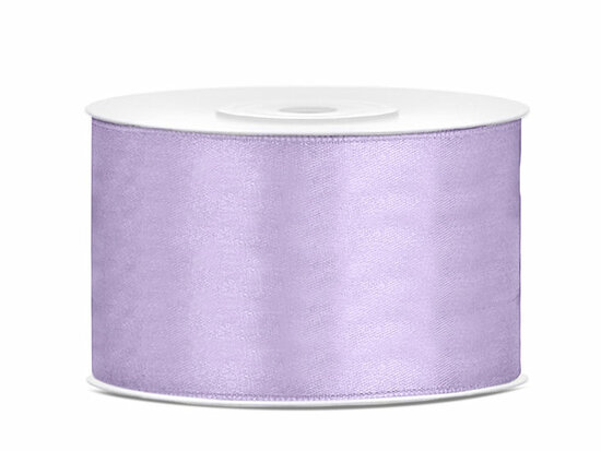 Satijn lint 38 mm lavendel