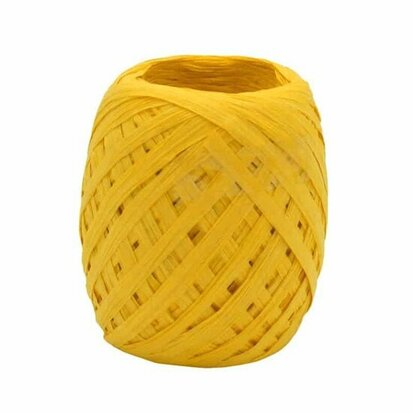 Papier raffia geel