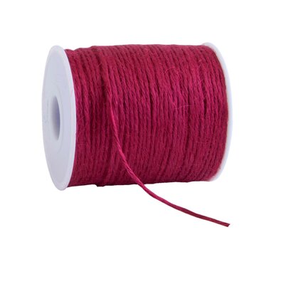 Jute touw fuchsia 2 mm dikte 100 meter