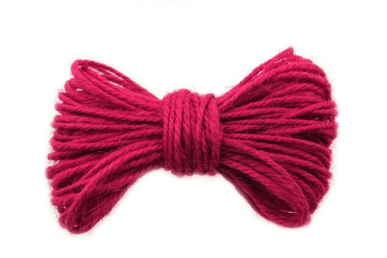 Jute touw fuchsia 2 mm dikte 10 meter