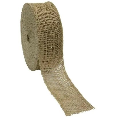 Jute lint naturel 5 cm breed 20 meter rol extra kwaliteit