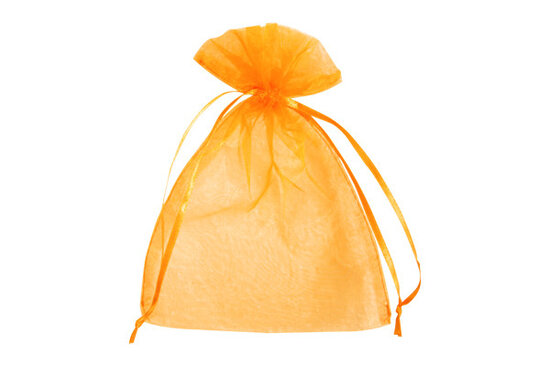 20 organza zakjes 7.5 x 10 cm Oranje