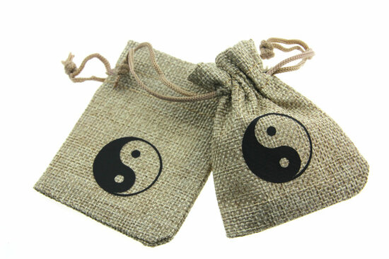 Jute zakjes ying yang