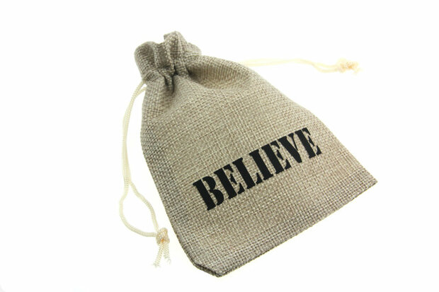 Jute zakjes believe